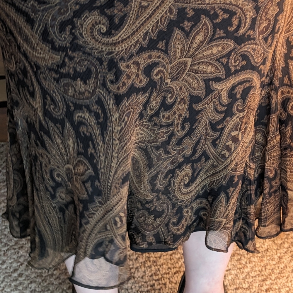 Lauren by Ralph Lauren Green Label Ladies Petite Silk Skirt - Picture 4 of 7